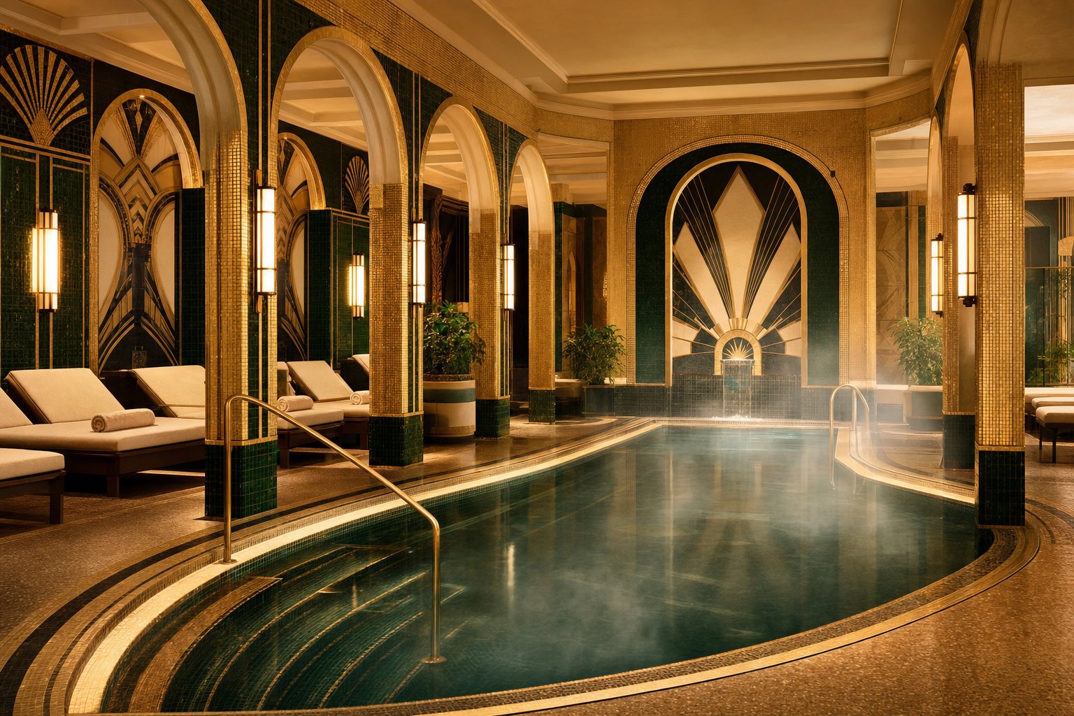 Piscine panoramique du Spa Doré